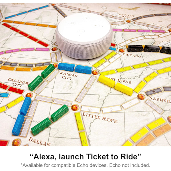 Days of Wonder | Ticket to Ride Brädspel | Ålder 8+ | För 2 till 5 spelare | Genomsnittlig speltid 30-60 minuter, Svart