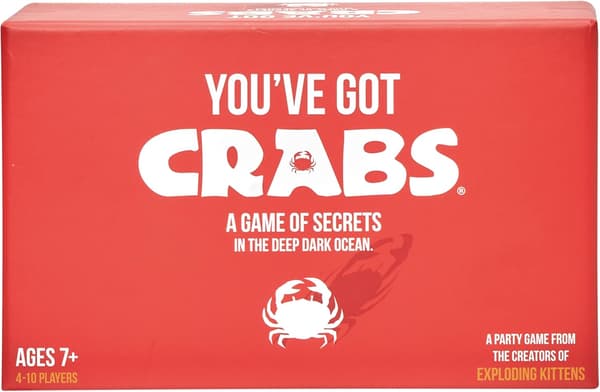 Exploding Kittens You've Got Crabs -korttipeli, Exploding Kittens -korttipelejä aikuisille, teineille ja lapsille - Hauskoja perhepelejä 12 vuotta +
