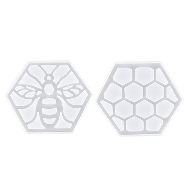 Epoxy Coaster Form Bi Honningkage Form DIY Agat Coaster Måtte Hjem