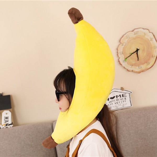 Wicked Kostymer Vuxen Unisex Rolig Banan Gul Hatt Nyhet