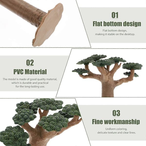 Togmodel Simulation Mini Træ DIY Landskab Håndværk Projekt Jernbane Træ Plante Model