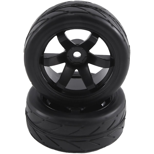 4st 12mm Hex Hjul Fälgar Od 2.59tum Gummidäck För Rc 1/10 On
