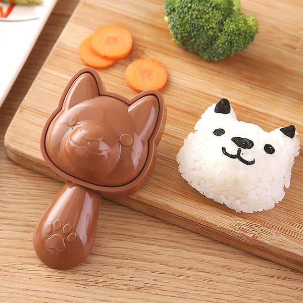 Sushi Making Kit Hundmönster Risbollsformar Bento Tillbehör D