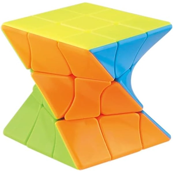 3x3 Forvrengt Skråkube Klistremerker Speed Cube 3D Puslespill Levende Farge Magisk Puslespill Leke