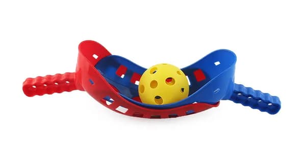 Scoop Ball Sett, Ferdighetsspill, Inkluderer Gjenlukkbar Nettingpose