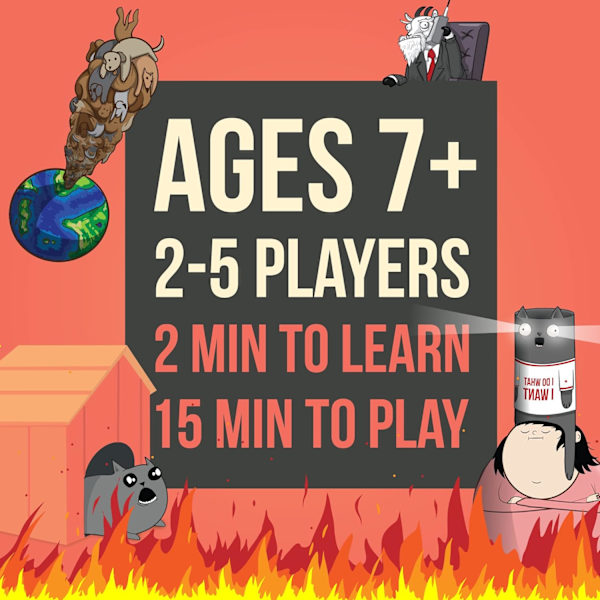 Exploding Kittens Recipes for Disaster Deluxe Spelset av Exploding Kittens - Kortspel för Vuxna, Tonåringar & Barn - Roliga Familjespel