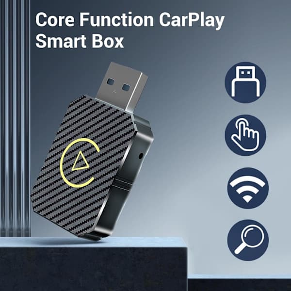Langaton CarPlay-sovitin 2025, CarPlaylle ja Android Autolle, Plug-and-Play