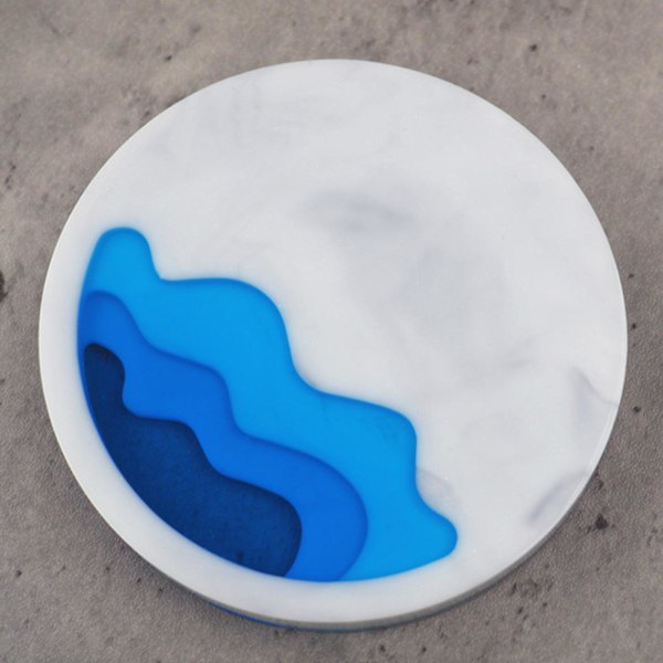 Resin Coaster Forme, silikone Coaster Form til Epoxy Resin, diy Ta