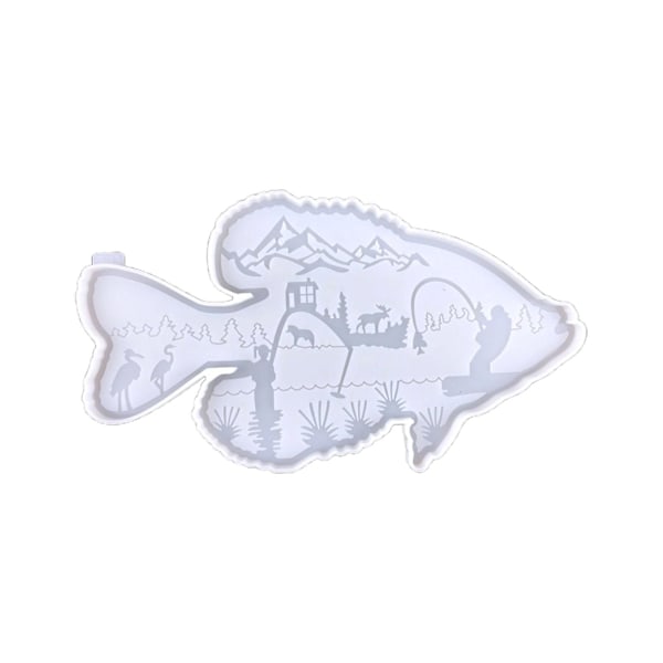 Fiske Ornamenter Silikoneform Resin Støbe Vedhæng Form Til Skrivebord