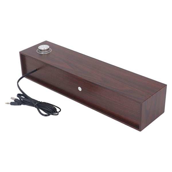 Trähögtalare för dator Skrivbord Soundbar HiFi Stereo Ljud AUX in Kabelansluten USB-driven Soundbar för PC Laptop Surfplattor Skärm