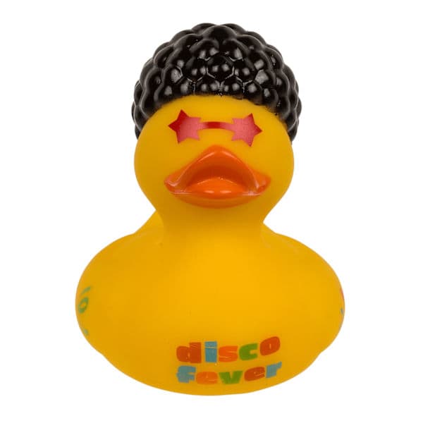 Badeand / Knirkende Gummiand - Badelegetøj MultiColor Disco And Disco Anka