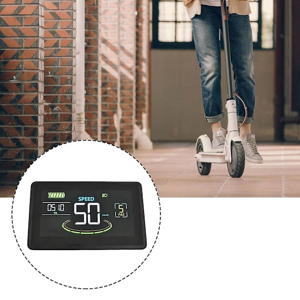 H6c Elektrisk Cykel LCD Display Mätare 24v-60v E Scooter LCD Panel