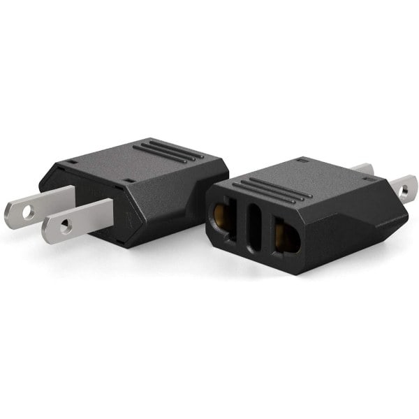 Europa till USA adapter, Europeisk EU till USA reseadapter, EU/IT