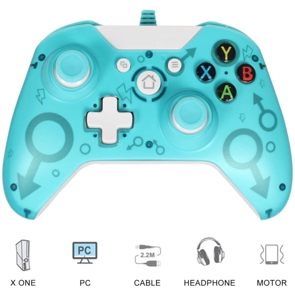 Kablet controller til Xbox One, USB-controller, Xbox One, Xbo Sort Black