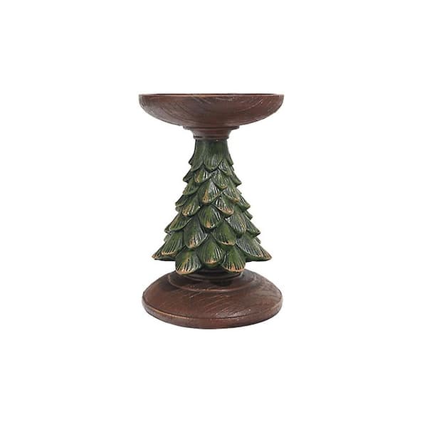 Juletre Lysestake i Resin Rustikk Telysholder F