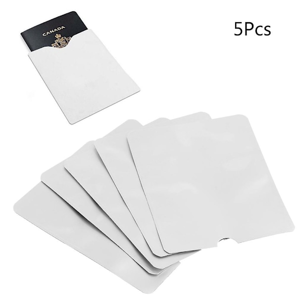 5 stk./lot Pass Sikker Hylseholder Anti Scan RFID-blokkering P