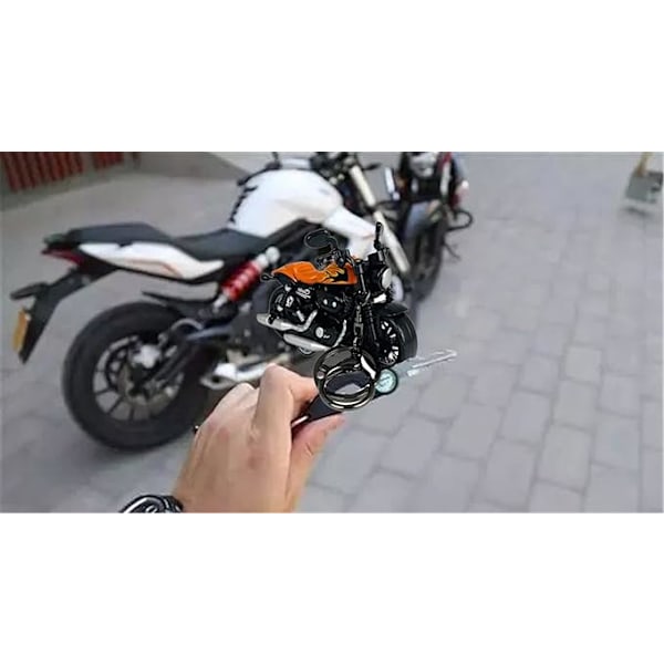 Harley Motorcycle Keychain för män Kreativ nyckelring för kontor Ryggsäck Handväska Charm Present till Motocross Racer.