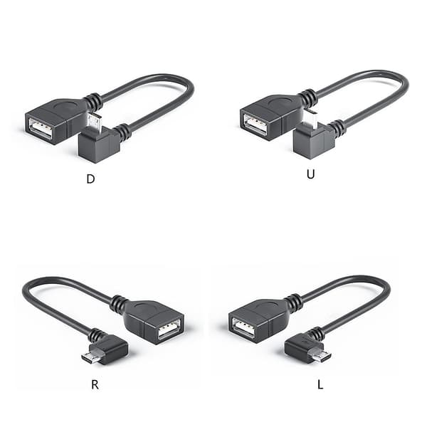 Kestävä Micro USB - Naaras USB OTG -kaapeli Datakaapeli Udi:lle