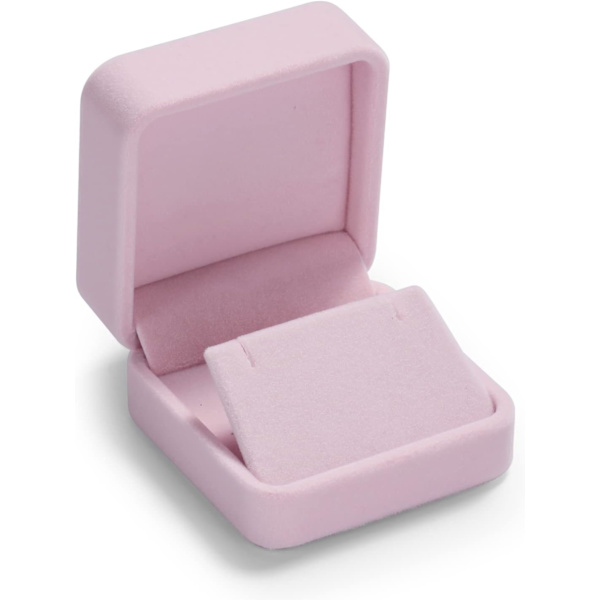 Stor Halskædeæske i Velour Halskæde Organizer Æske Vedhæng Organizer Æske til Fødselsdag Jul Jubilæum Mors Dag C