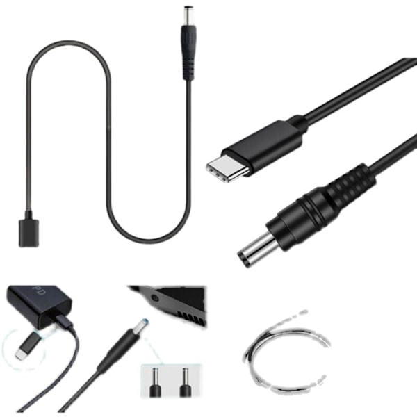 100 W Type-C kannettavan tietokoneen virtalähdeadapterin liitin USB C - Universaali