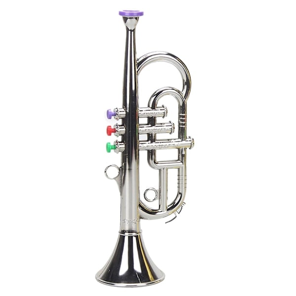 Trumpet 3 toner 3 färgade tangenter simuleringsspel Mini musikaliskt blåsinstrument för barn födelsedag