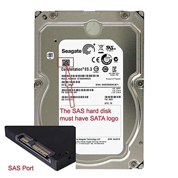 1 stk. Sff-8482 Sas Hunn Til Sata Hann 15pin Bøyd Hode 90 Grader