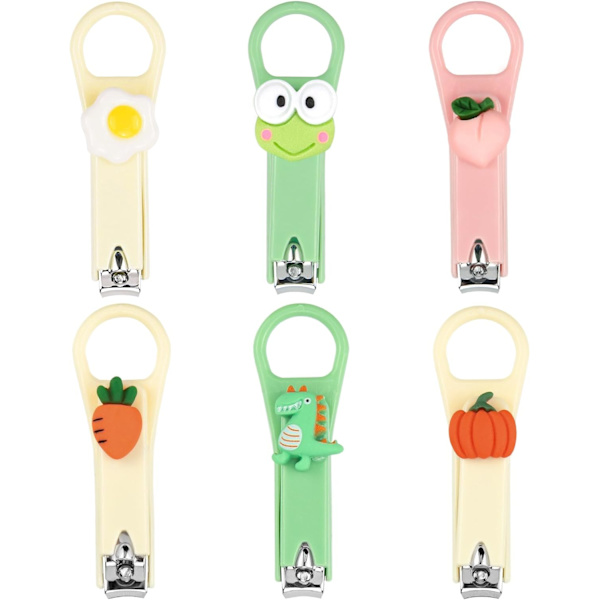 Nagelklippare set, nagelklippare för barn, nagelklippare, nagelklippare för barn, nagelklippare skarpa för kvinnor, flickor, barn B-6PCS Nail Clippers