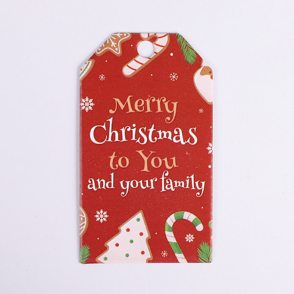 Julgåva prydnadskort Julafton handskriven lyckobringande gratulationskort Julhälsningskort Christmas Alphabet - White Card