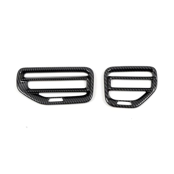 Bil Karbonfiber Dashbord Side Hus Uttak Ramme Deksel Trim