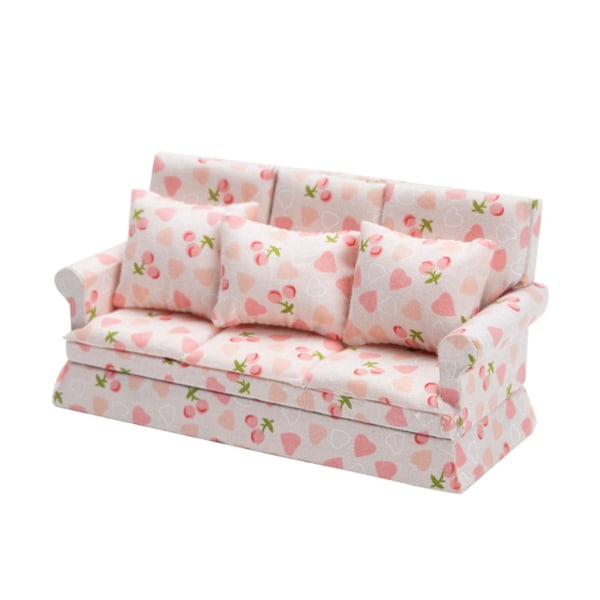Stof Sofa Skaleret Model Sofa Møbler Legehus Dekoration Adu