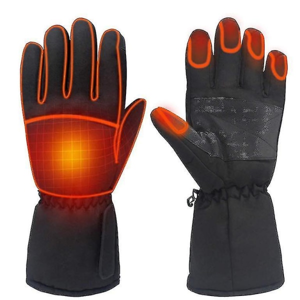 Elektriska uppvärmda handskar Thermal Vattentäta pekskärmshandskar för män och kvinnor (1 par)