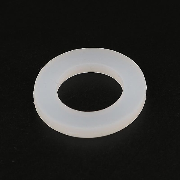 Vit 1 tum 3mm Silikon O-Ring Platt Packningstätning