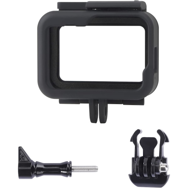 SHOP Housing Frame Kompatibel med GoPro Hero 9/10/11 Black Action Kameror Tillbehör Skyddande Housing Case med Bas och Skruv Svart