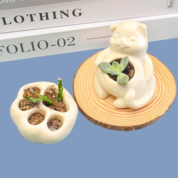 Epoxyform för Sukkulenter, Blomkruka i Silikon, Spegel Resin
