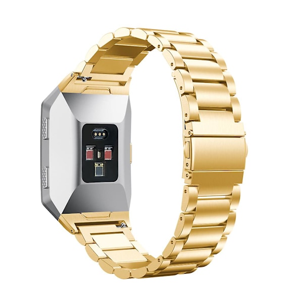 Rustfritt Stål Rem For Fitbit Ionic Metall Foldespenne Erstatning