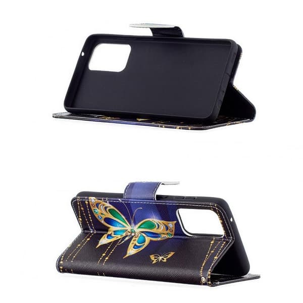 Plånboksfodral Samsung Galaxy A72 – Guldfjäril