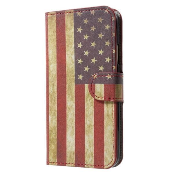 Plånboksfodral iPhone X / iPhone Xs - Flagga USA