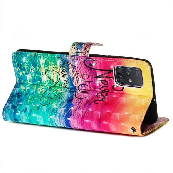 Lompakkokotelo Samsung Galaxy A51 - Never Stop Dreaming