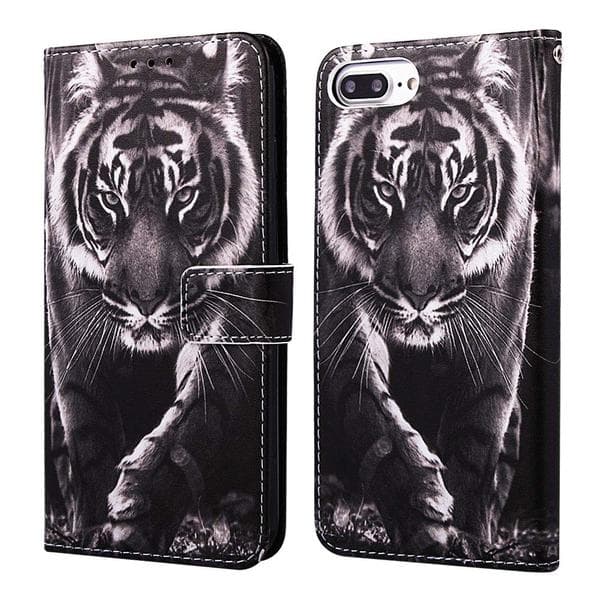 Plånboksfodral Apple iPhone 8 Plus – Tiger