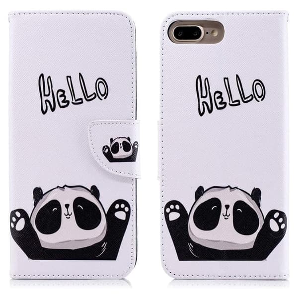 Plånboksfodral Apple iPhone 7 Plus – Hello Panda