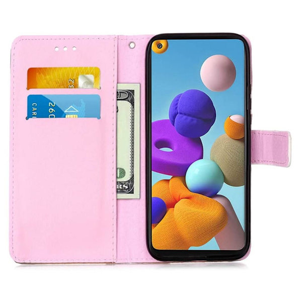 Plånboksfodral Samsung Galaxy A21s - Enhörning