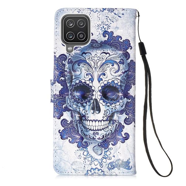 Plånboksfodral Samsung Galaxy A12 - Döskalle