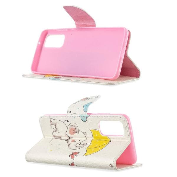 Plånboksfodral Samsung Galaxy S20 – Elefant med Paraply