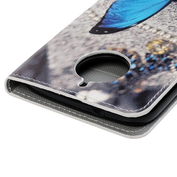 Plånboksfodral Moto G5S Plus – Blå Fjäril