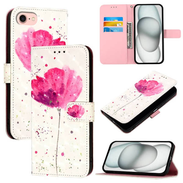 Plånboksfodral Apple iPhone 17e - Rosa Blomma