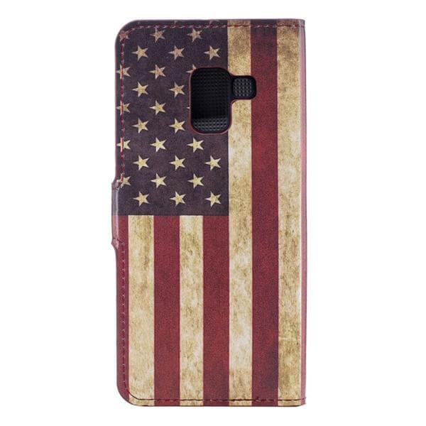 Plånboksfodral Samsung Galaxy A8 (2018) - Flagga USA