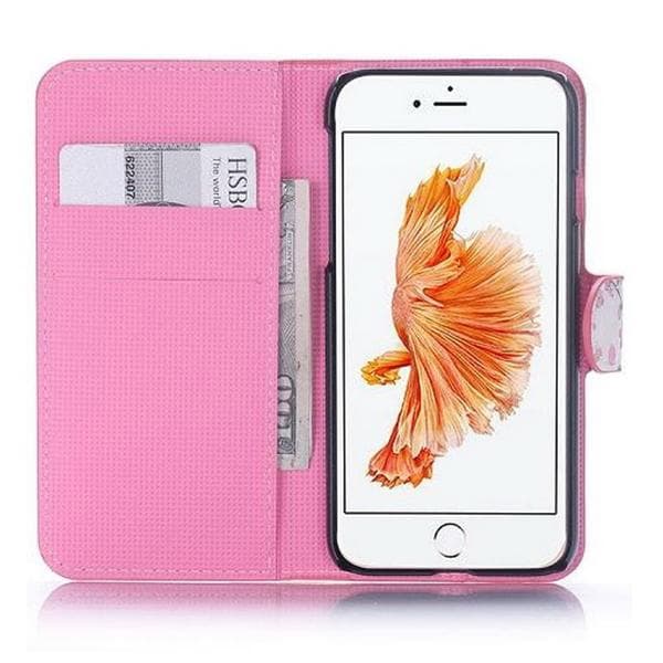 Plånboksfodral iPhone SE (2022) - Vit med Fjärilar