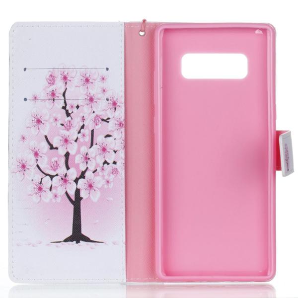 Plånboksfodral Samsung Galaxy Note 8 – Rosa Träd