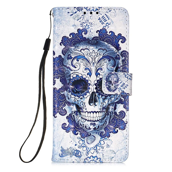 Plånboksfodral Samsung Galaxy A12 - Döskalle