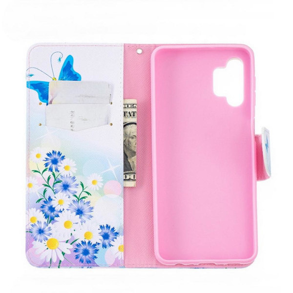 Plånboksfodral Samsung Galaxy A04s – Fjärilar och Blommor